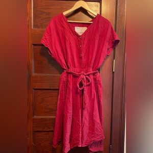 NPL Sydney dress in red wine